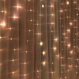 Warm String Lights Curtain for any event